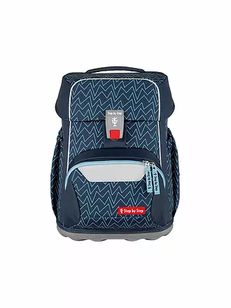 STEP BY STEP | Set de mochila escolar de 4 piezas BASIS Corazones Azules | dunkelblau